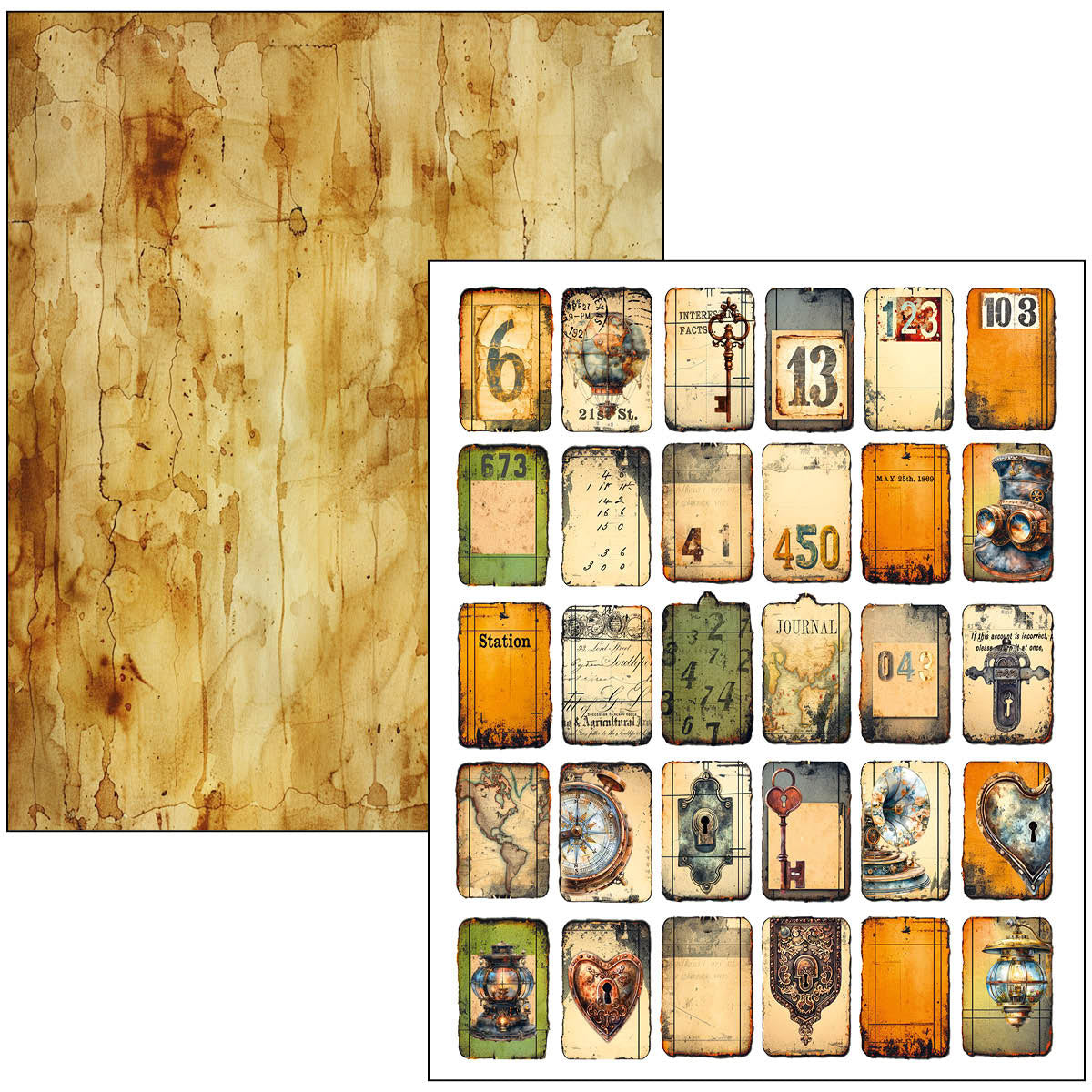 Mixed Media Book Past Time A4 Maxi