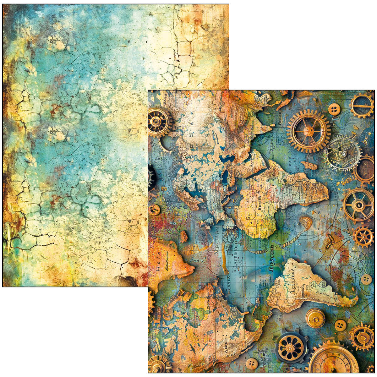 Mixed Media Book Past Time A4 Maxi