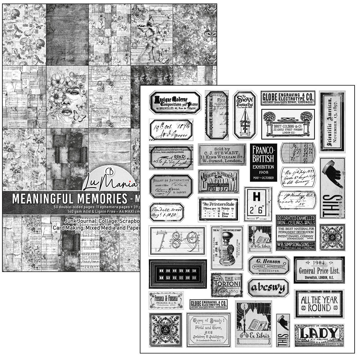 Mixed Media Book Meaningful Memories A4 Maxi