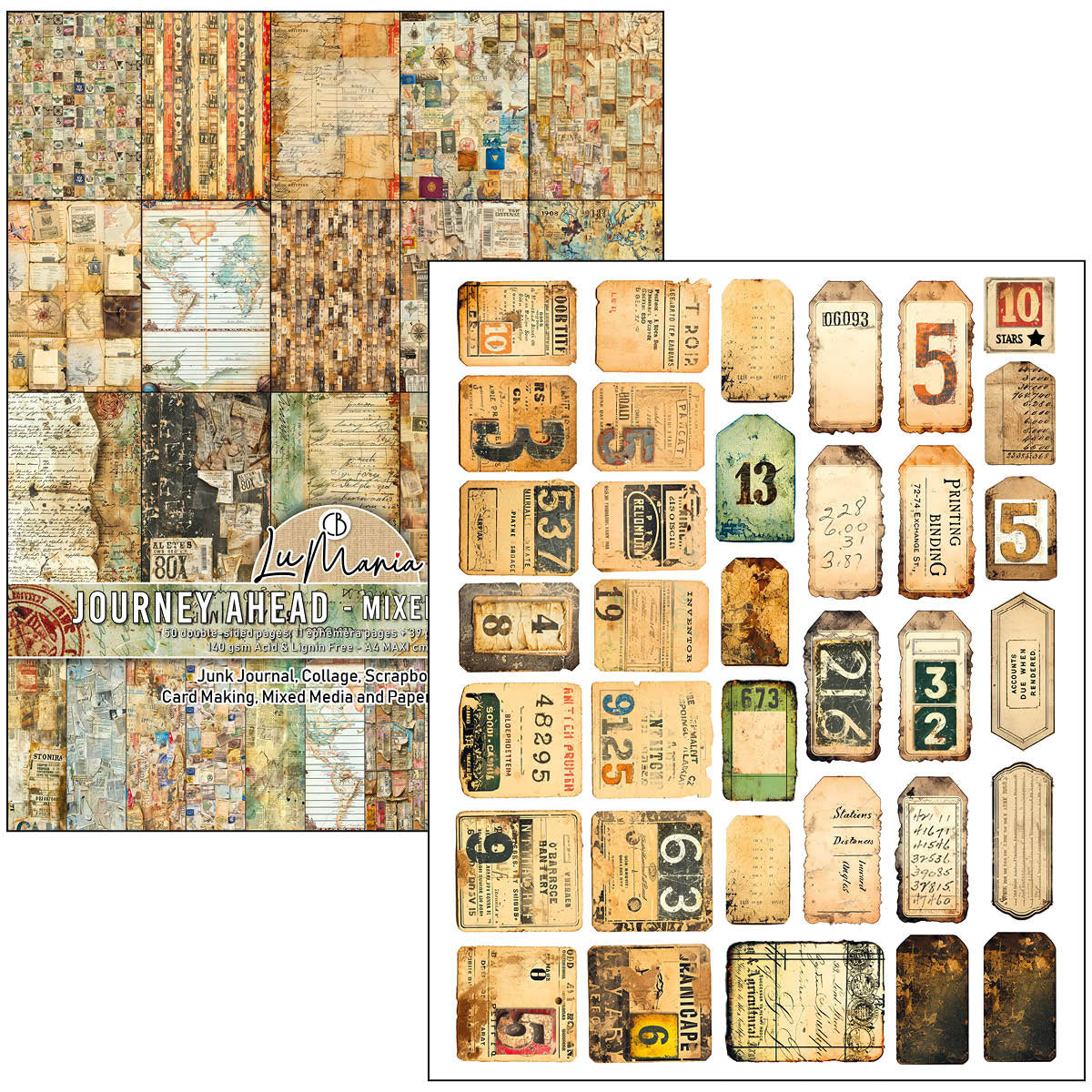 Mixed Media Book Journey Ahead A4 Maxi