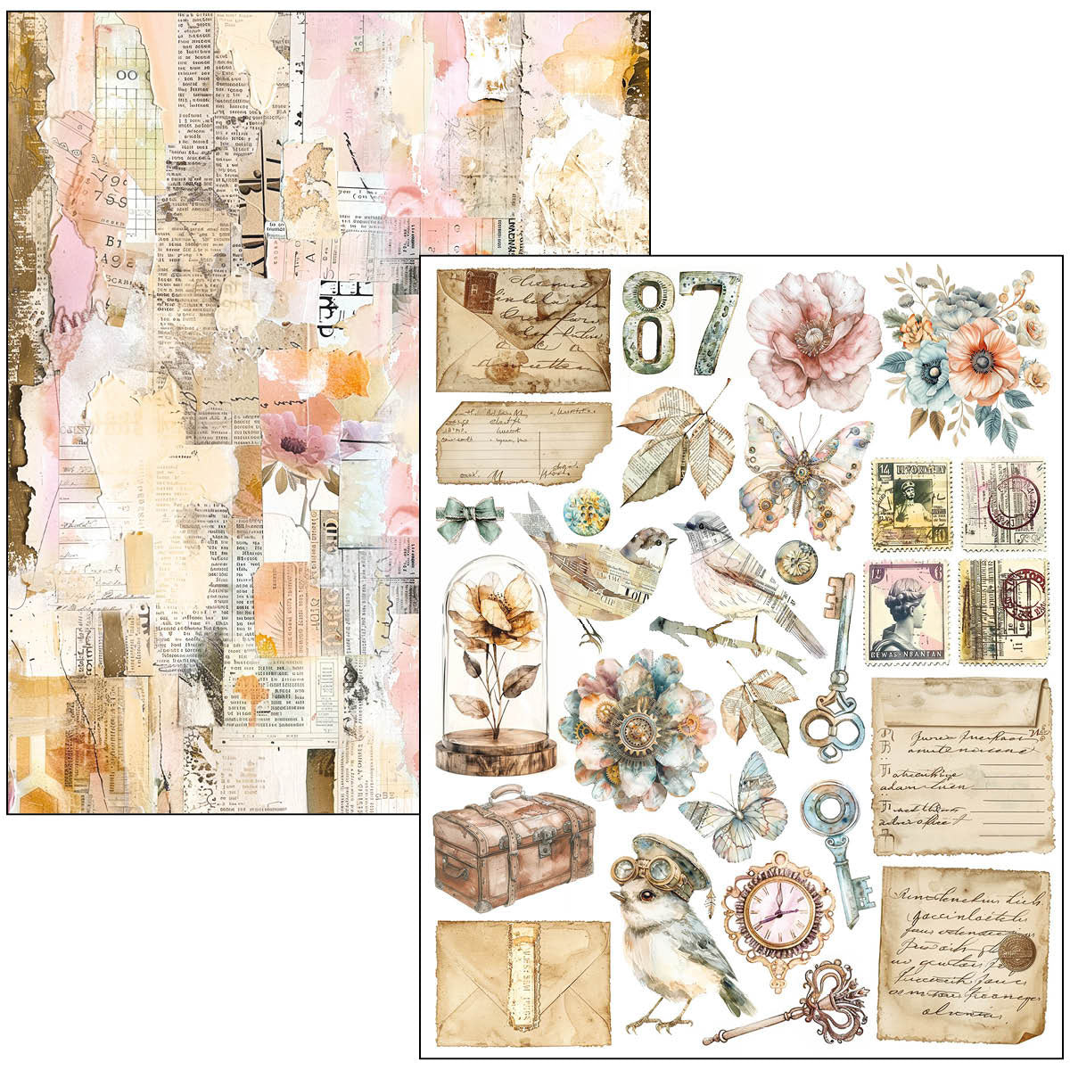 Mixed Media Book Lost in Time A4 Maxi