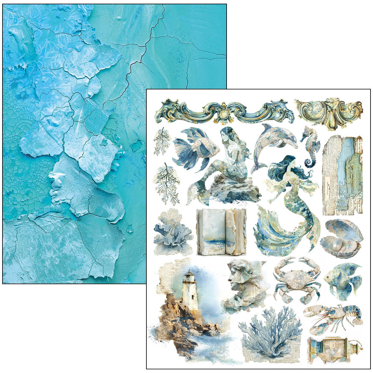 Mixed Media Book Edge of the Ocean A4 Maxi