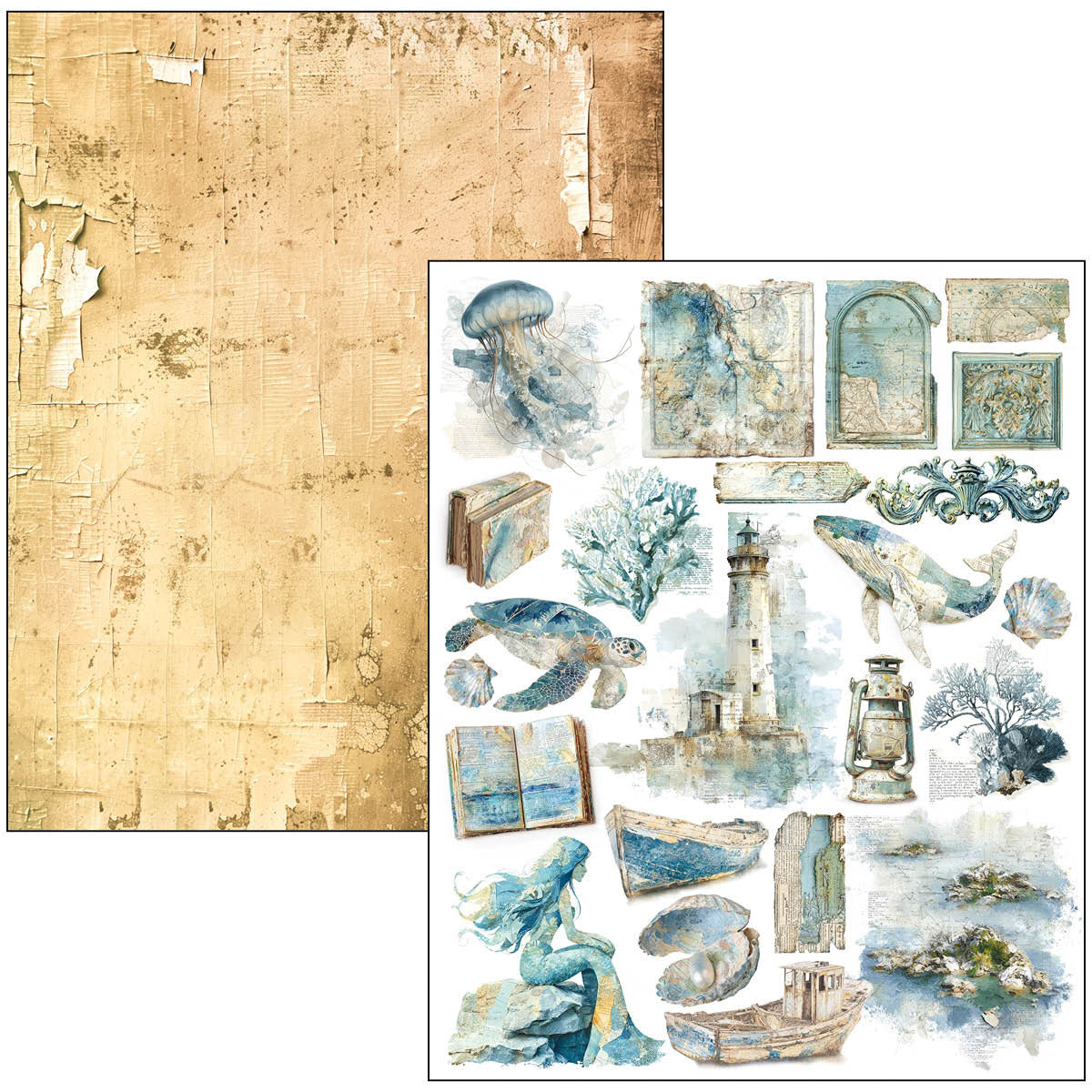 Mixed Media Book Edge of the Ocean A4 Maxi