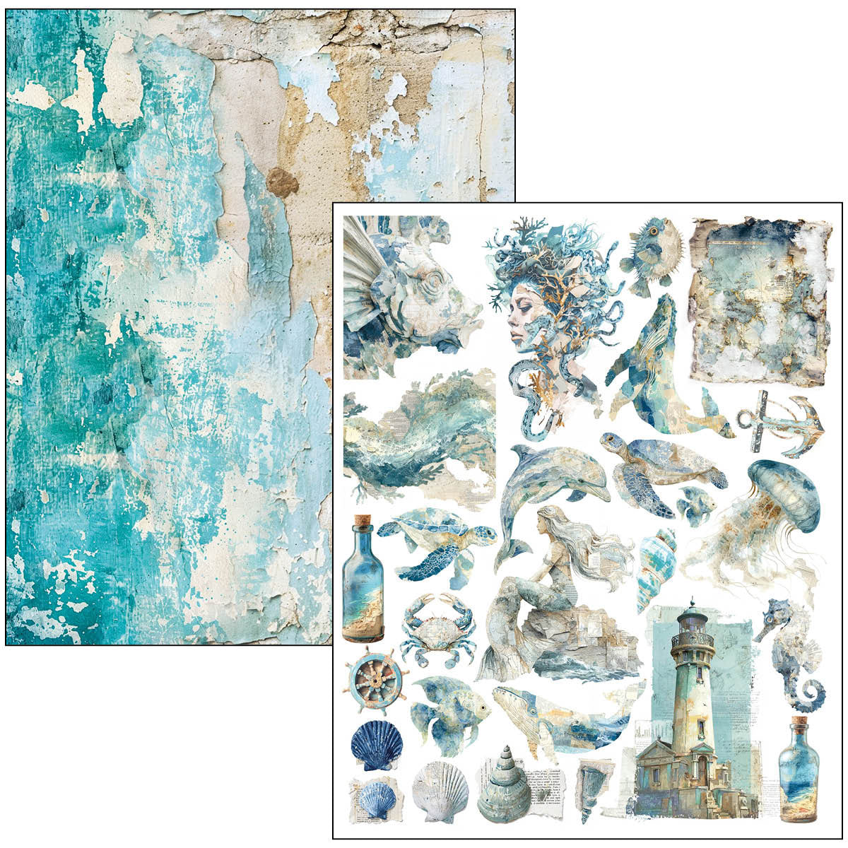Mixed Media Book Edge of the Ocean A4 Maxi