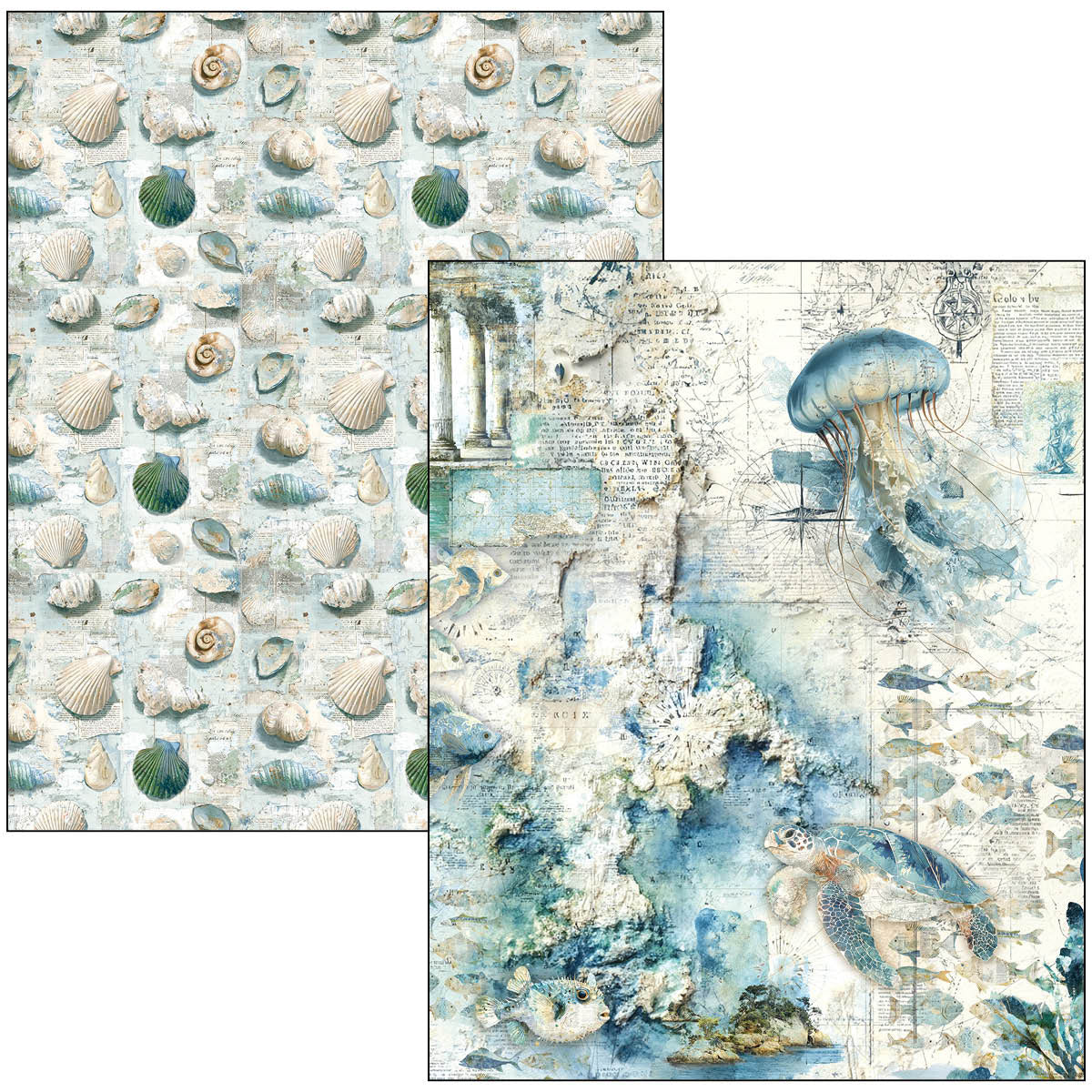 Mixed Media Book Edge of the Ocean A4 Maxi