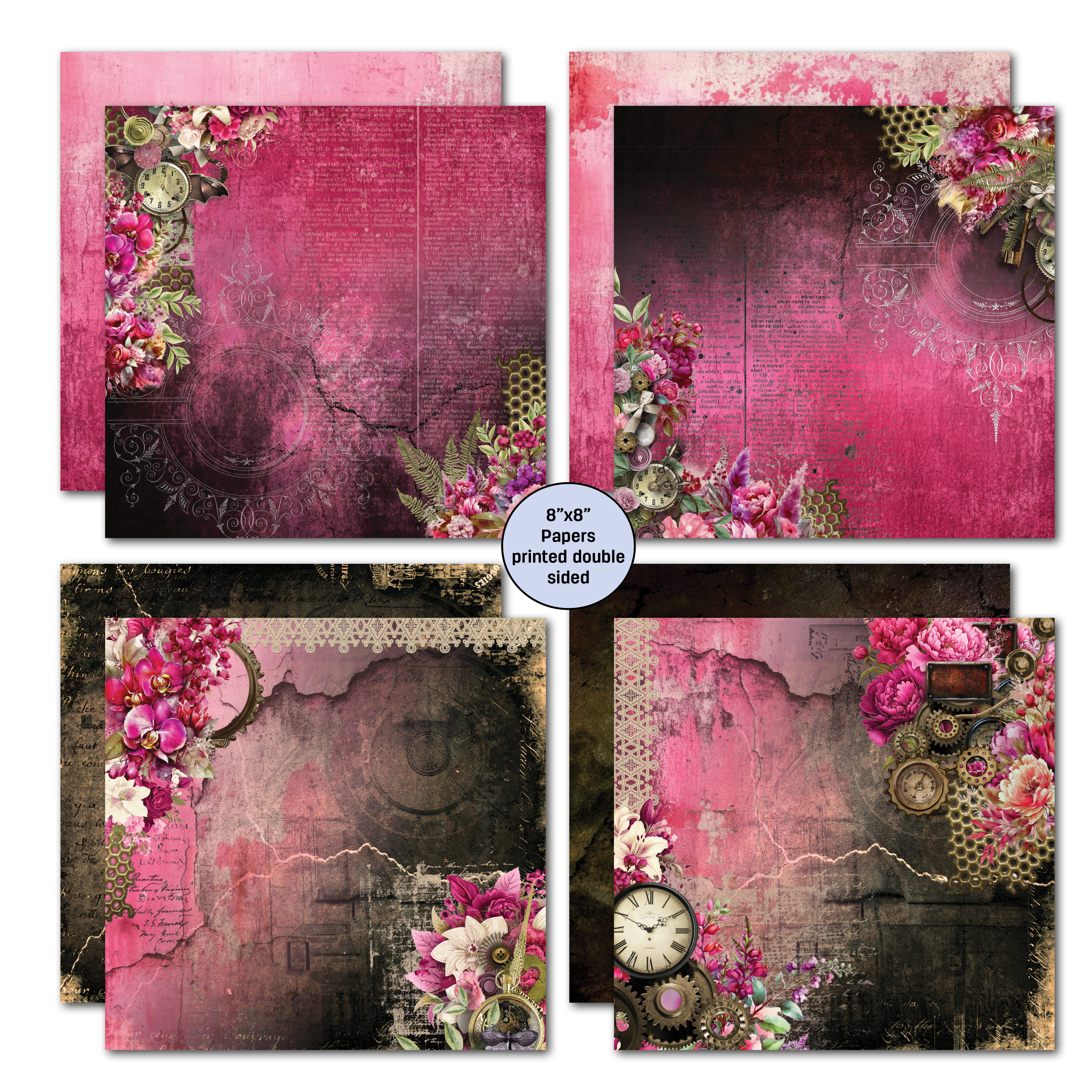 3Quarter Designs Mrs Aeronaut 8x8 Paper Pack & Diecuts