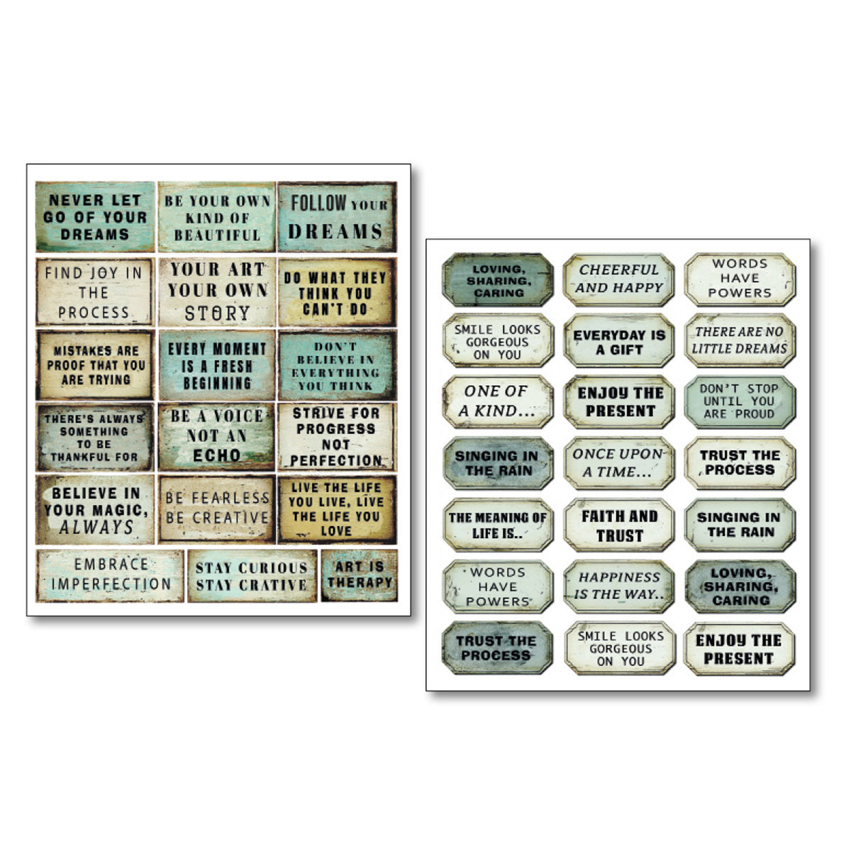 Sticker Set 10/Pkg Kind Thoughts