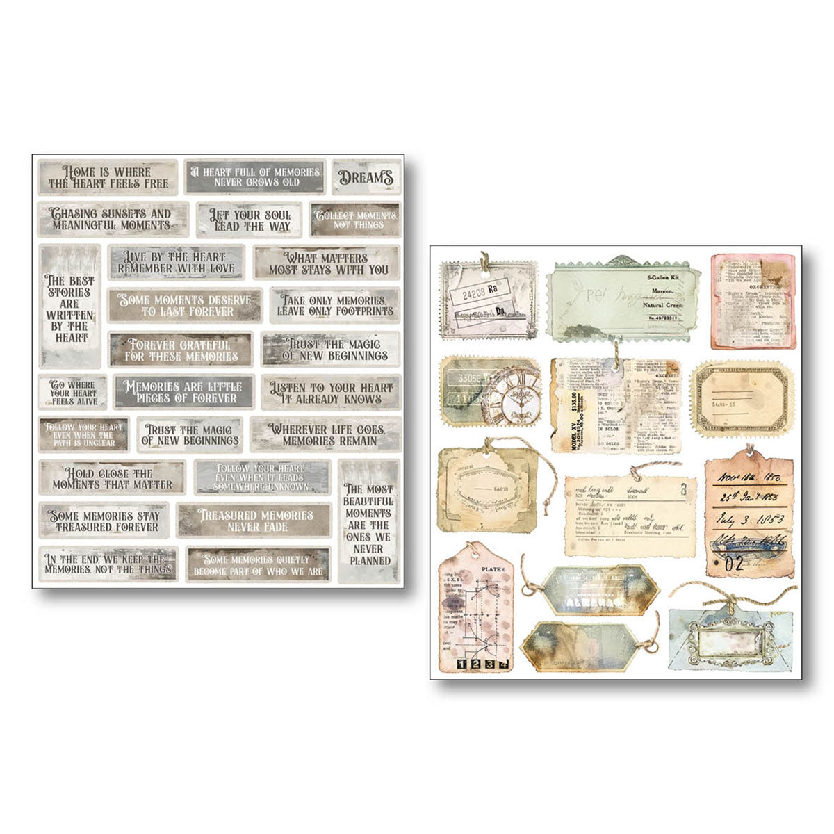 Sticker Set 10/Pkg Lost in Time