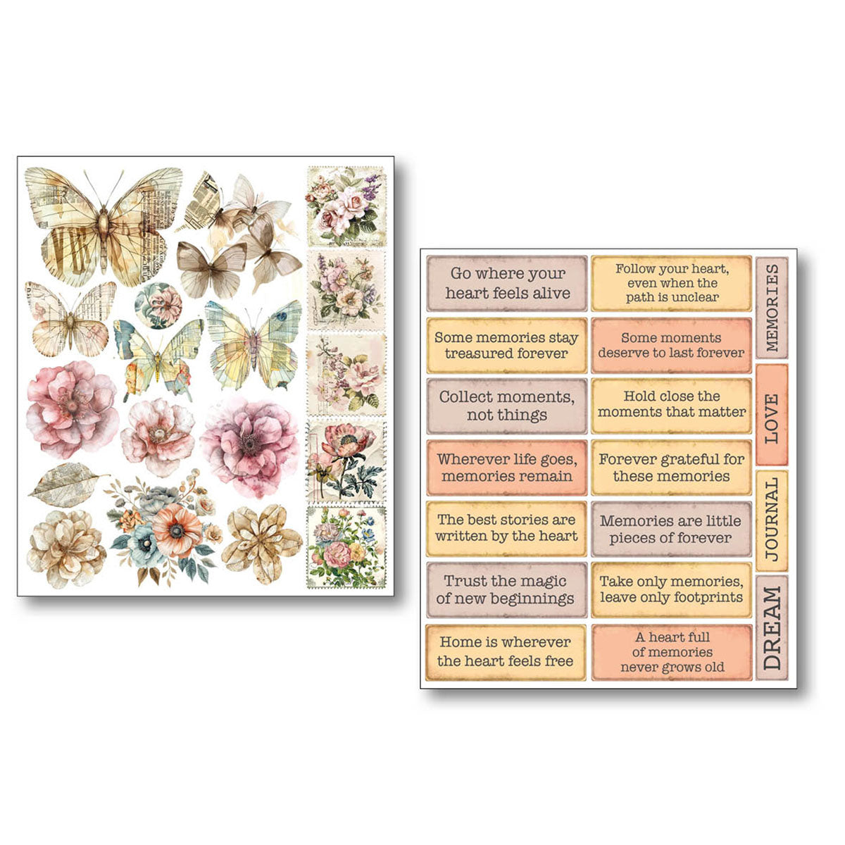 Sticker Set 10/Pkg Lost in Time