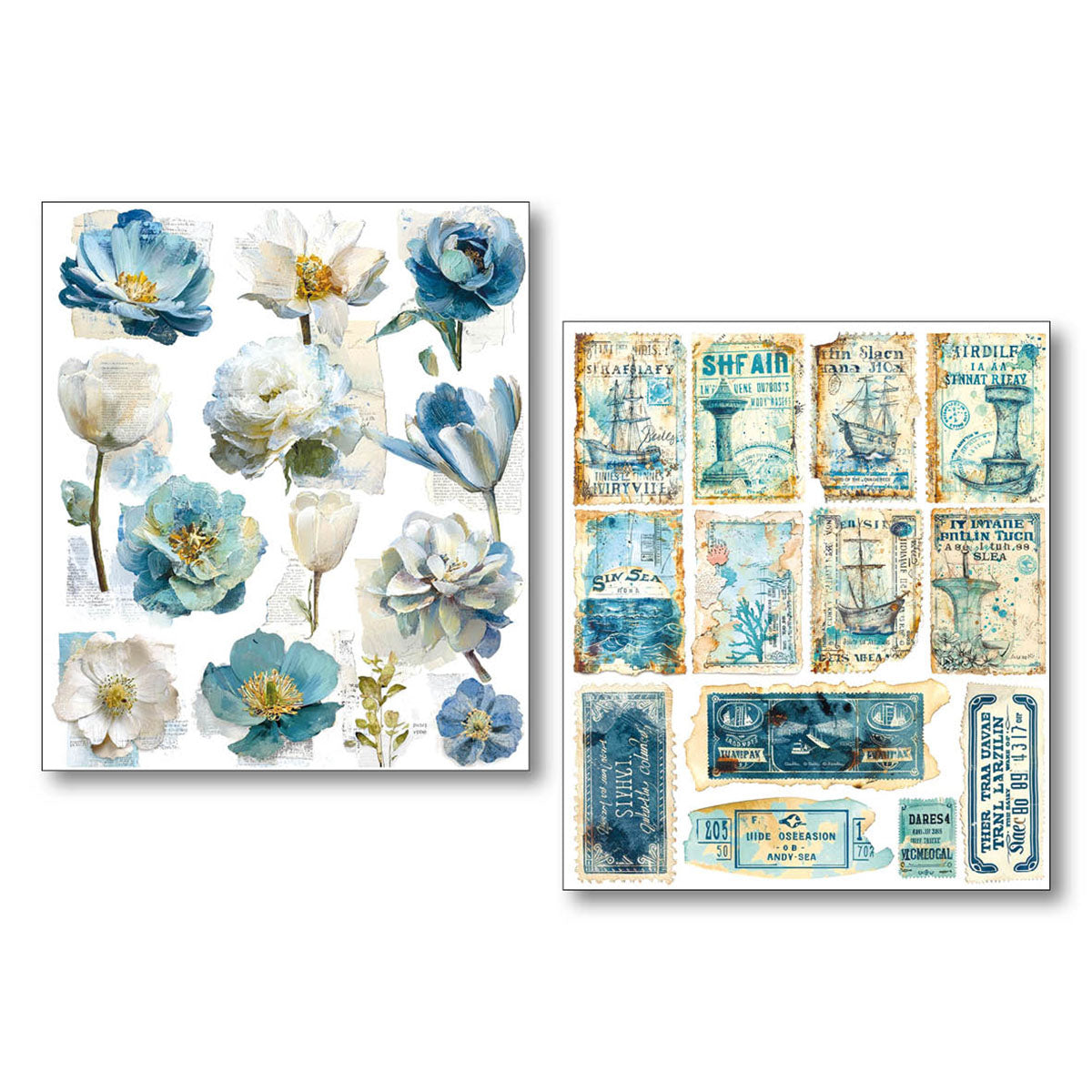 Sticker Set 10/Pkg Edge of the Ocean