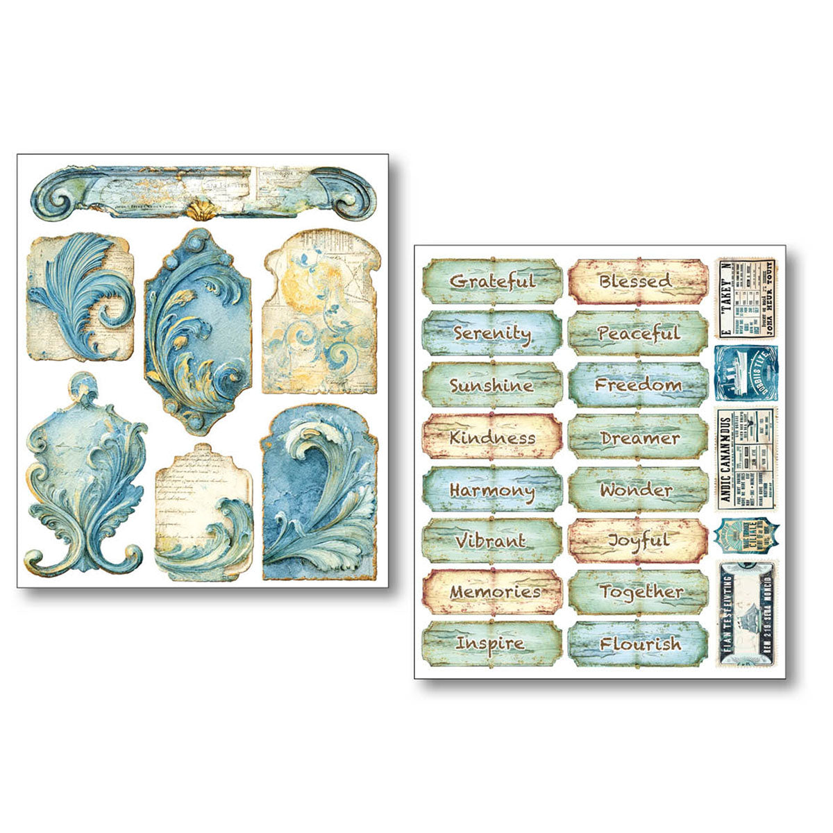 Sticker Set 10/Pkg Edge of the Ocean
