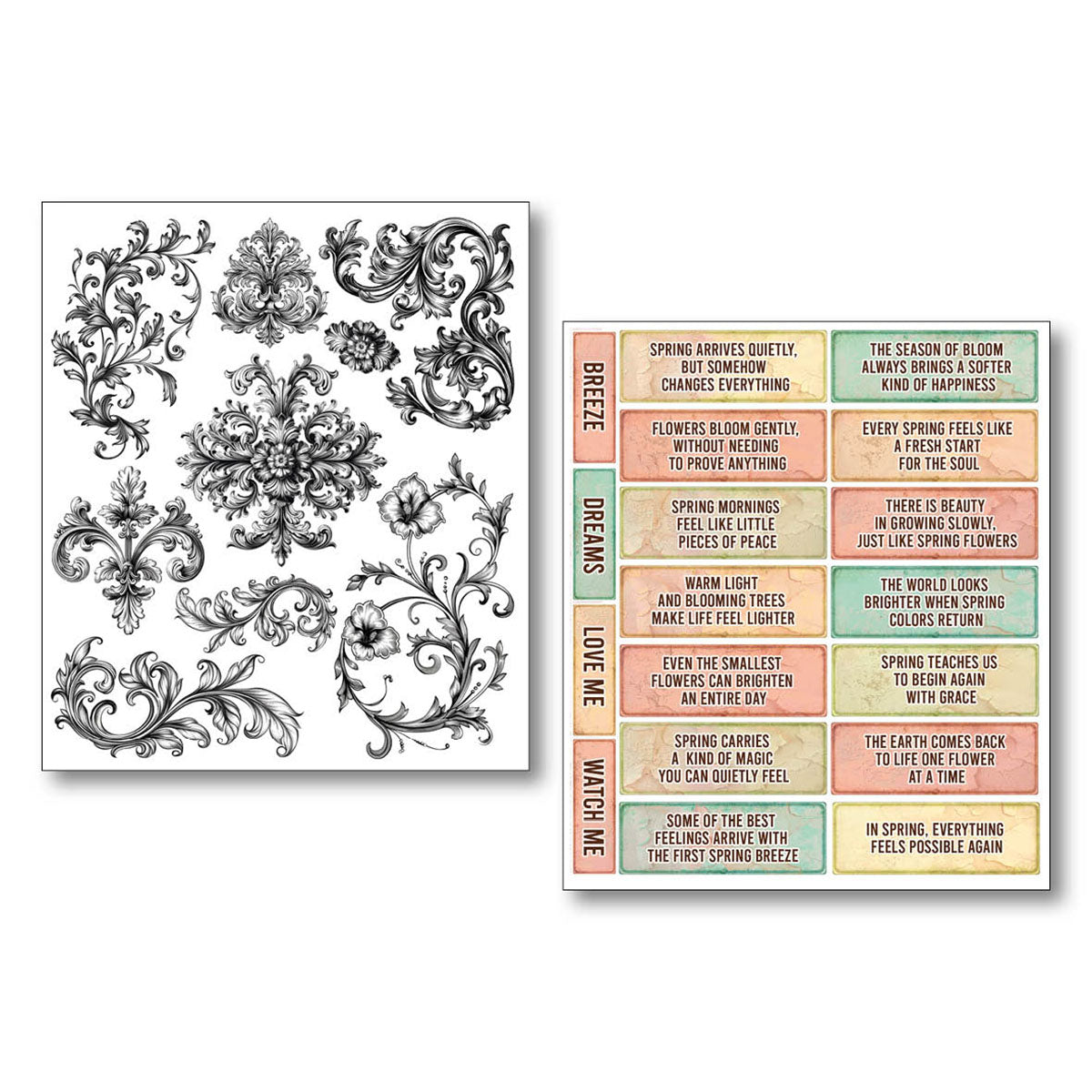 Sticker Set 10/Pkg The Sound of Spring