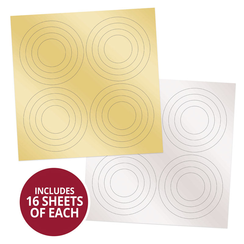 Topper Essentials - Circle Topper Mirri Mats - Rich Gold & Stunning Silver Megabuy
