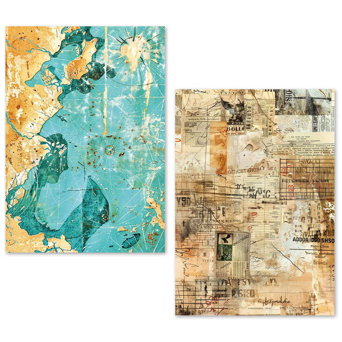 A5 Tissue Paper Set – 24 Sheets - Fragments of Time