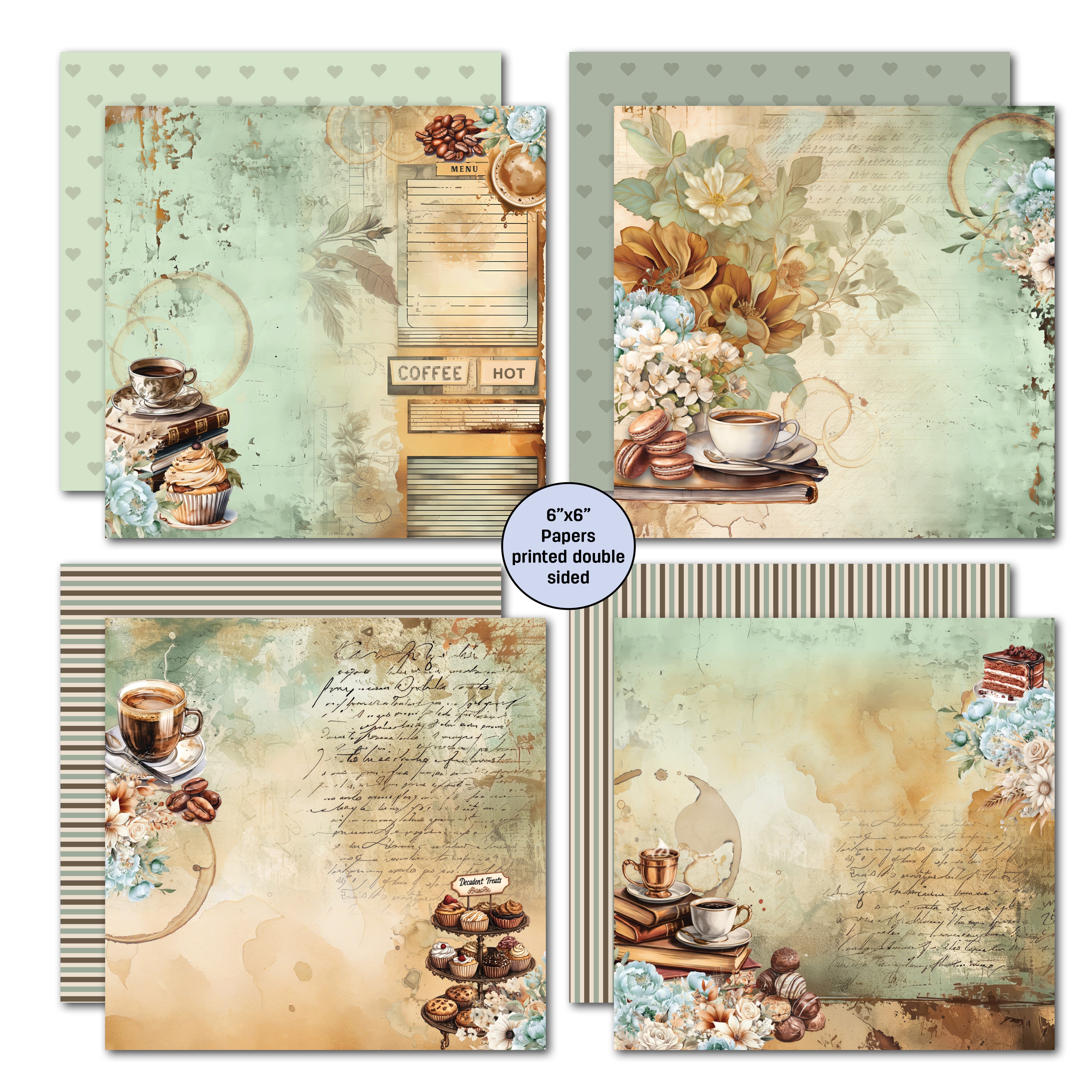 3Quarter Designs Mocha Fix 6x6 Paper Pack