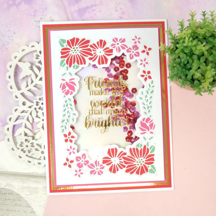 Moonstone Dies - Framed with Garden Flowers