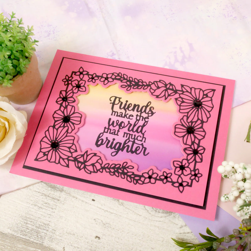 Moonstone Dies - Framed with Garden Flowers