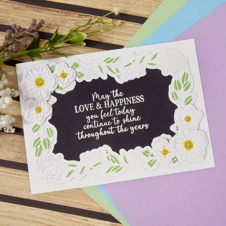 Moonstone Dies - Framed with Garden Flowers