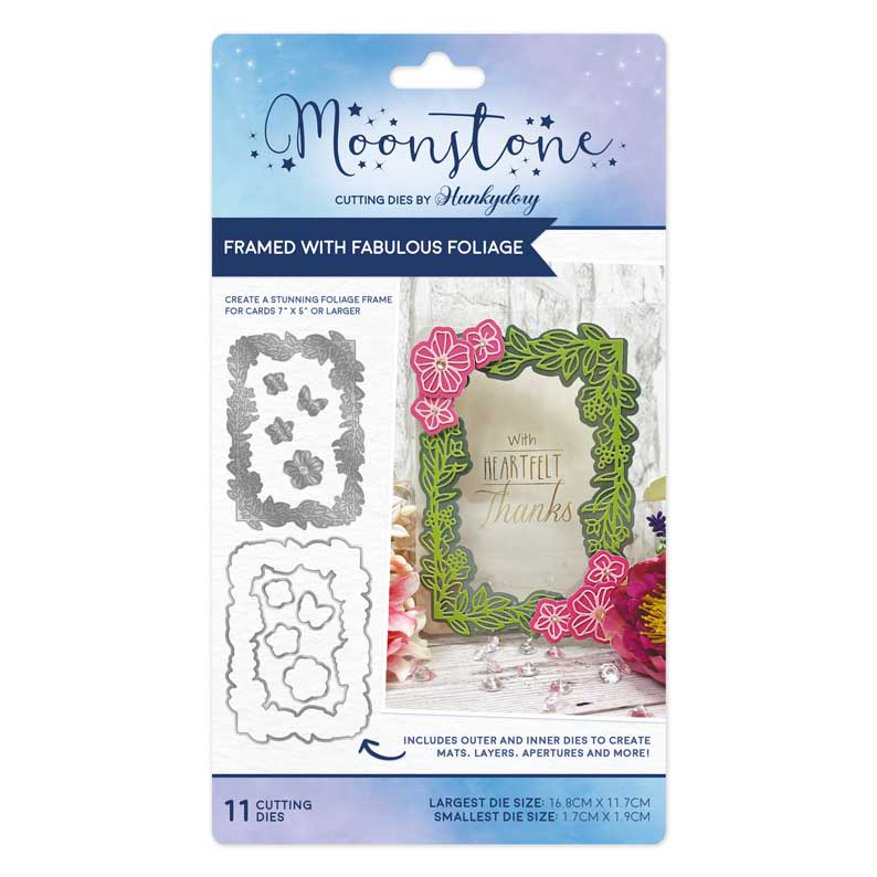 Moonstone Dies - Framed with Fabulous Foliage