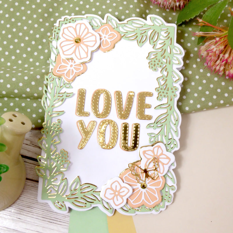 Moonstone Dies - Framed with Fabulous Foliage