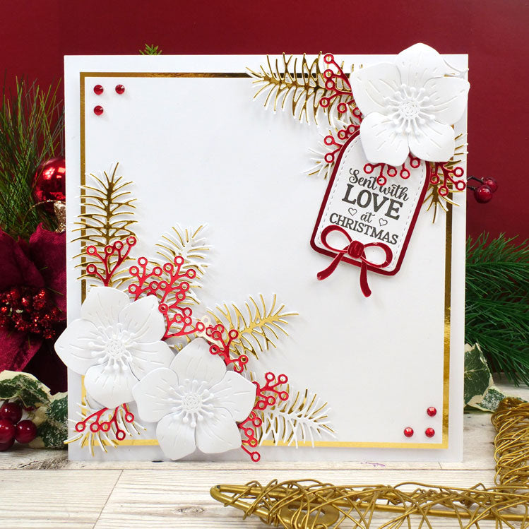 Moonstone Dies - Festive Outline Foliage