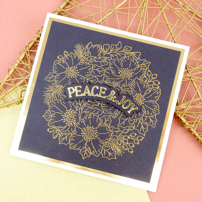 For the Love of Stamps - A Circle of Poinsettias