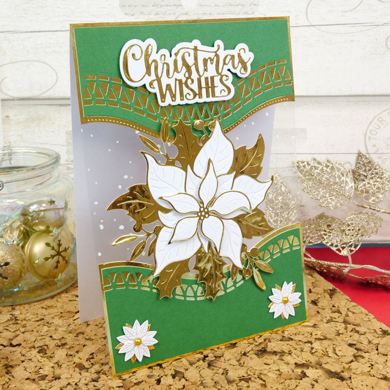 Moonstone Dies - Poinsettia Border Strips
