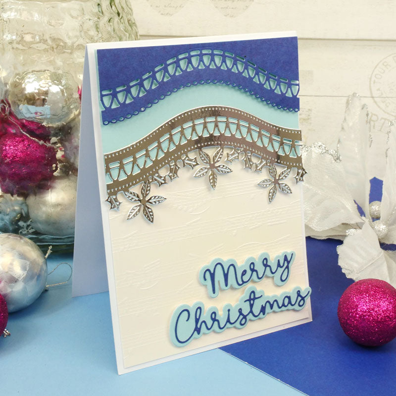 Moonstone Dies - Poinsettia Border Strips