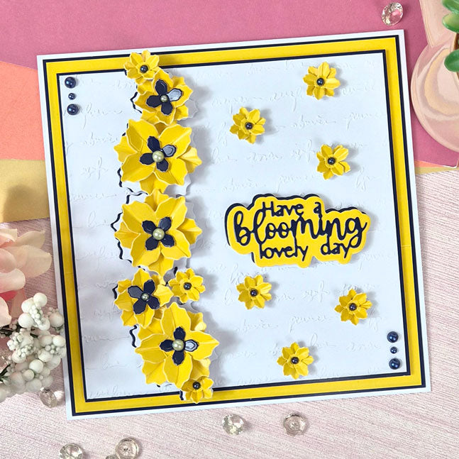 Moonstone Dies - Dimensional Flowers - Border Panel