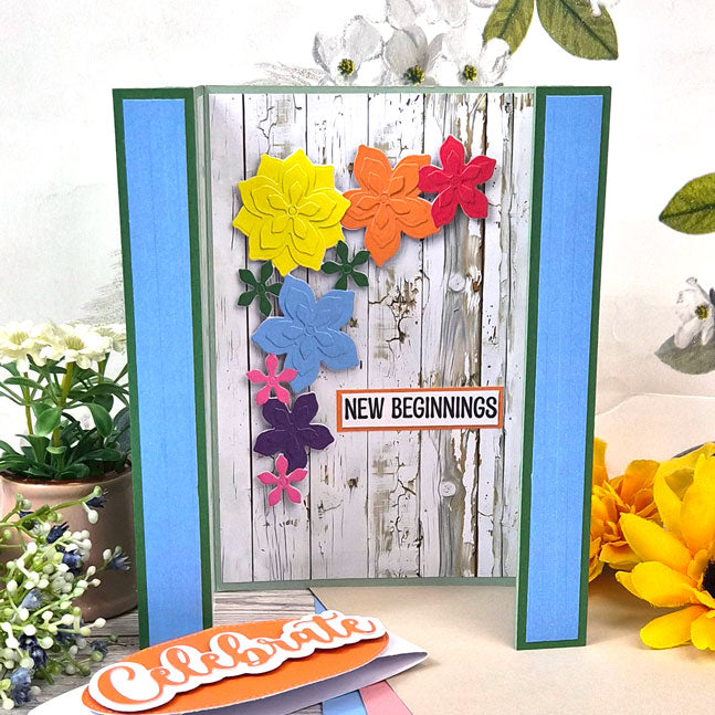 Moonstone Dies - Dimensional Flowers - Corner Panel