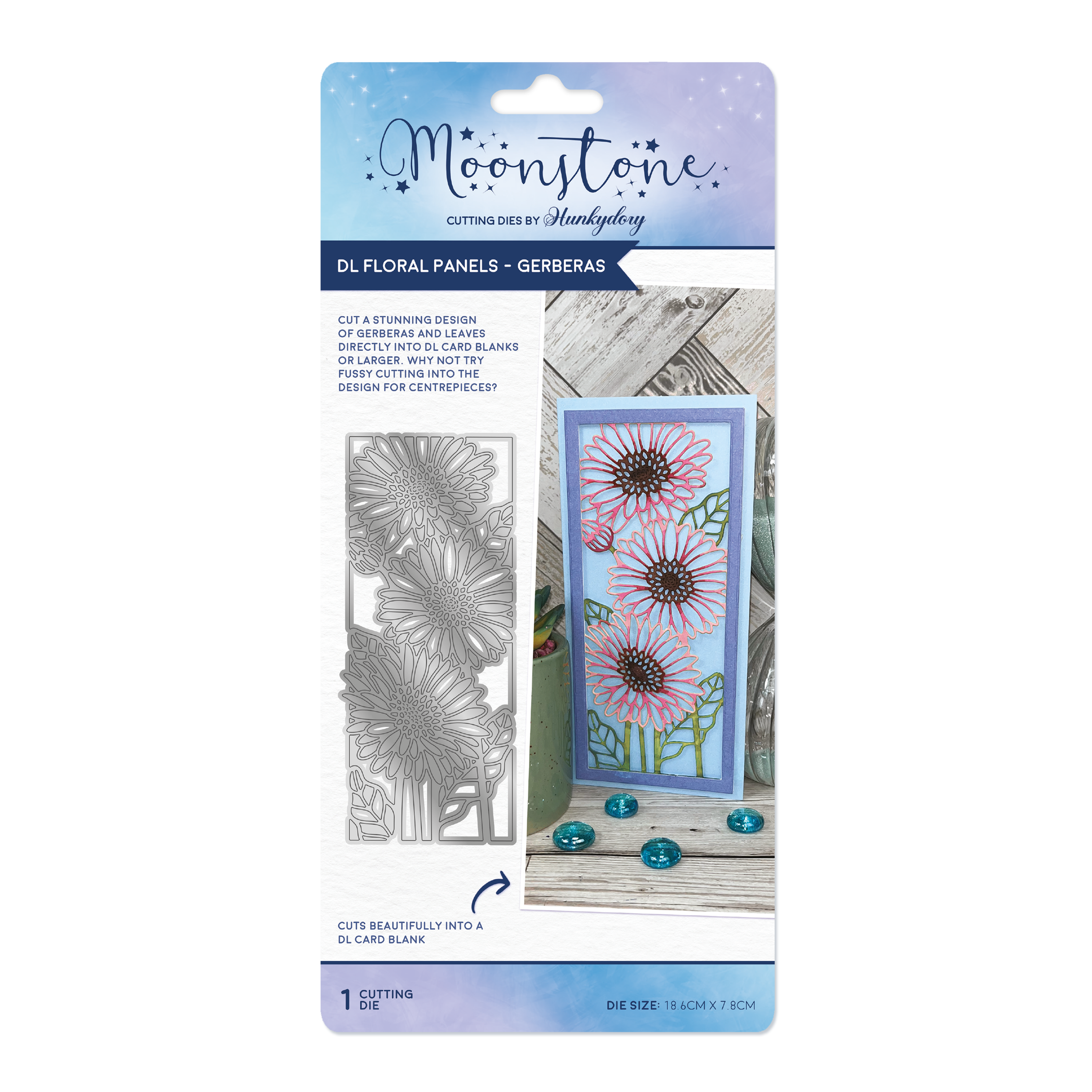 Moonstone Dies - DL Floral Panels - Gerberas