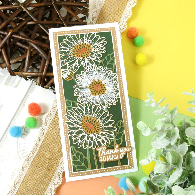Moonstone Dies - DL Floral Panels - Gerberas