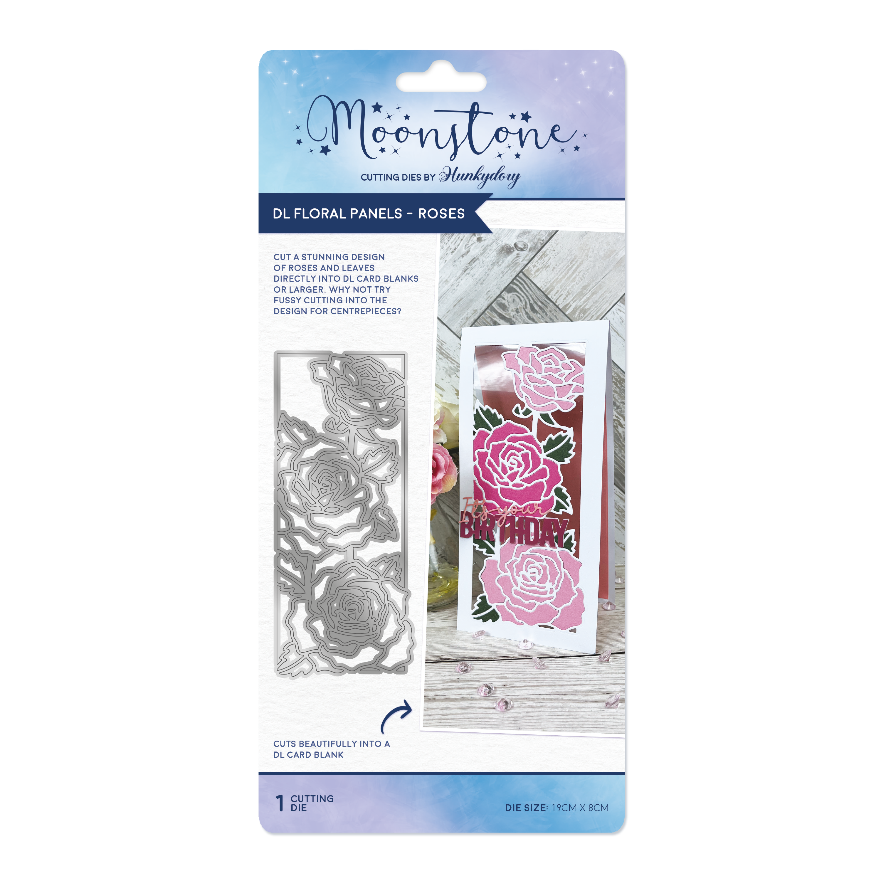 Moonstone Dies - DL Floral Panels - Roses