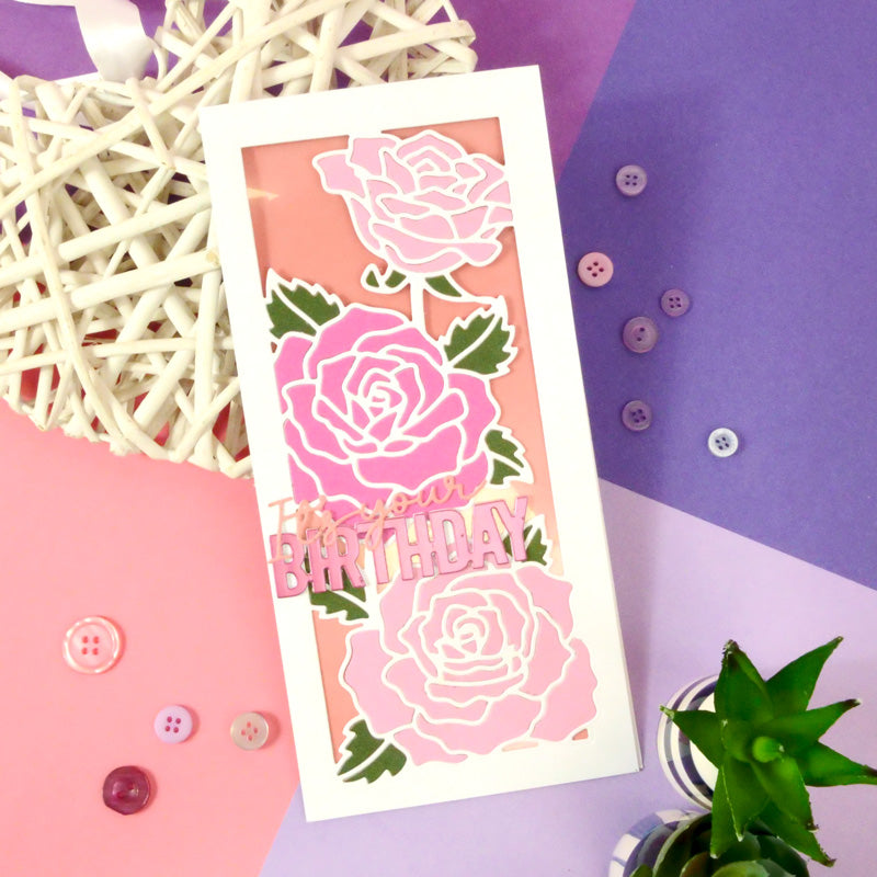 Moonstone Dies - DL Floral Panels - Roses