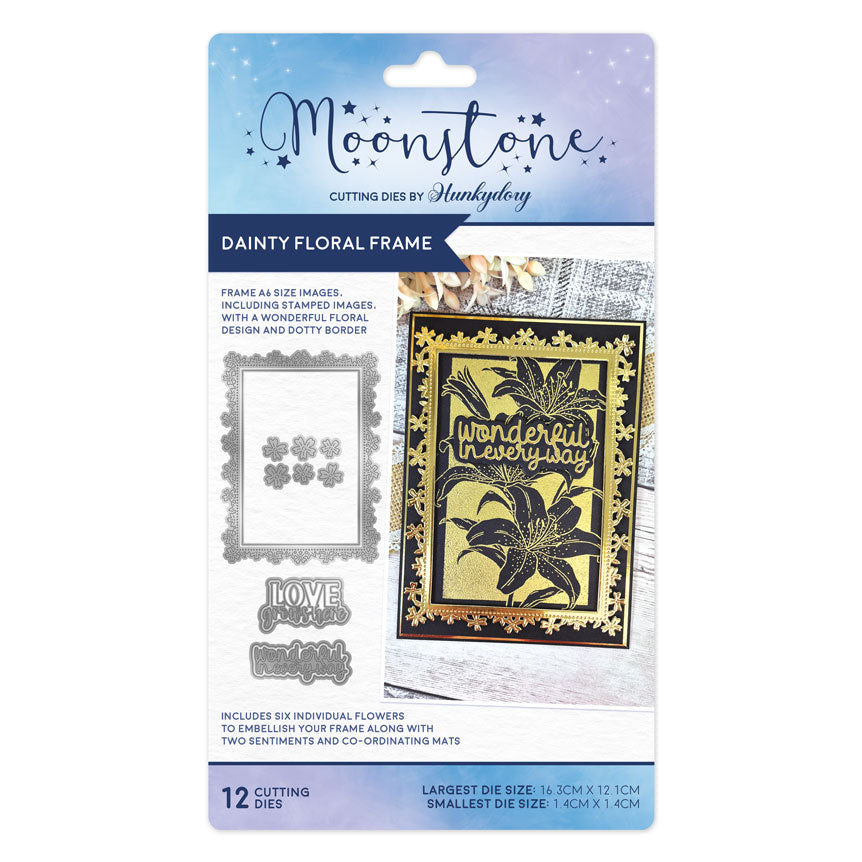 Moonstone Dies - Dainty Floral Frame