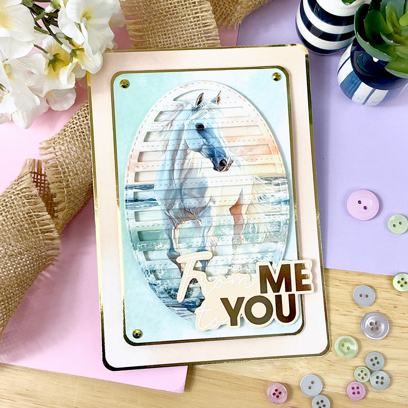 Moonstone Dies - Oval Striped Panel