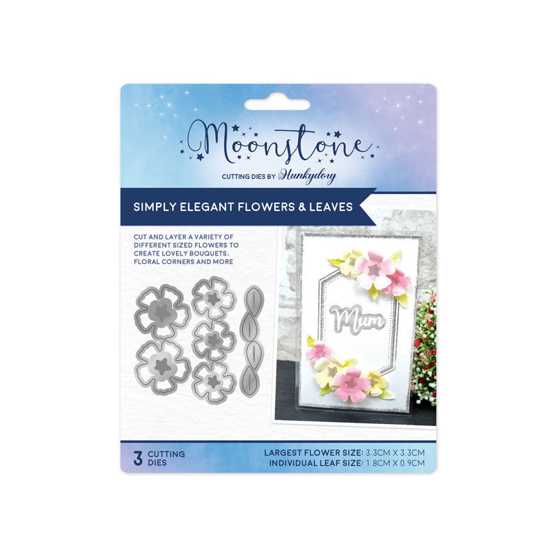 Moonstone Dies - Simply Elegant Flowers & Leaves