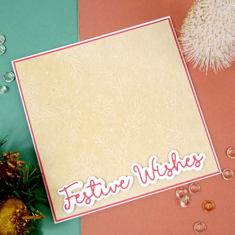 Moonstone Embossing Folders - Snowy Foliage