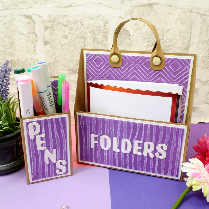 Moonstone Embossing Folders - Distressed Stripes