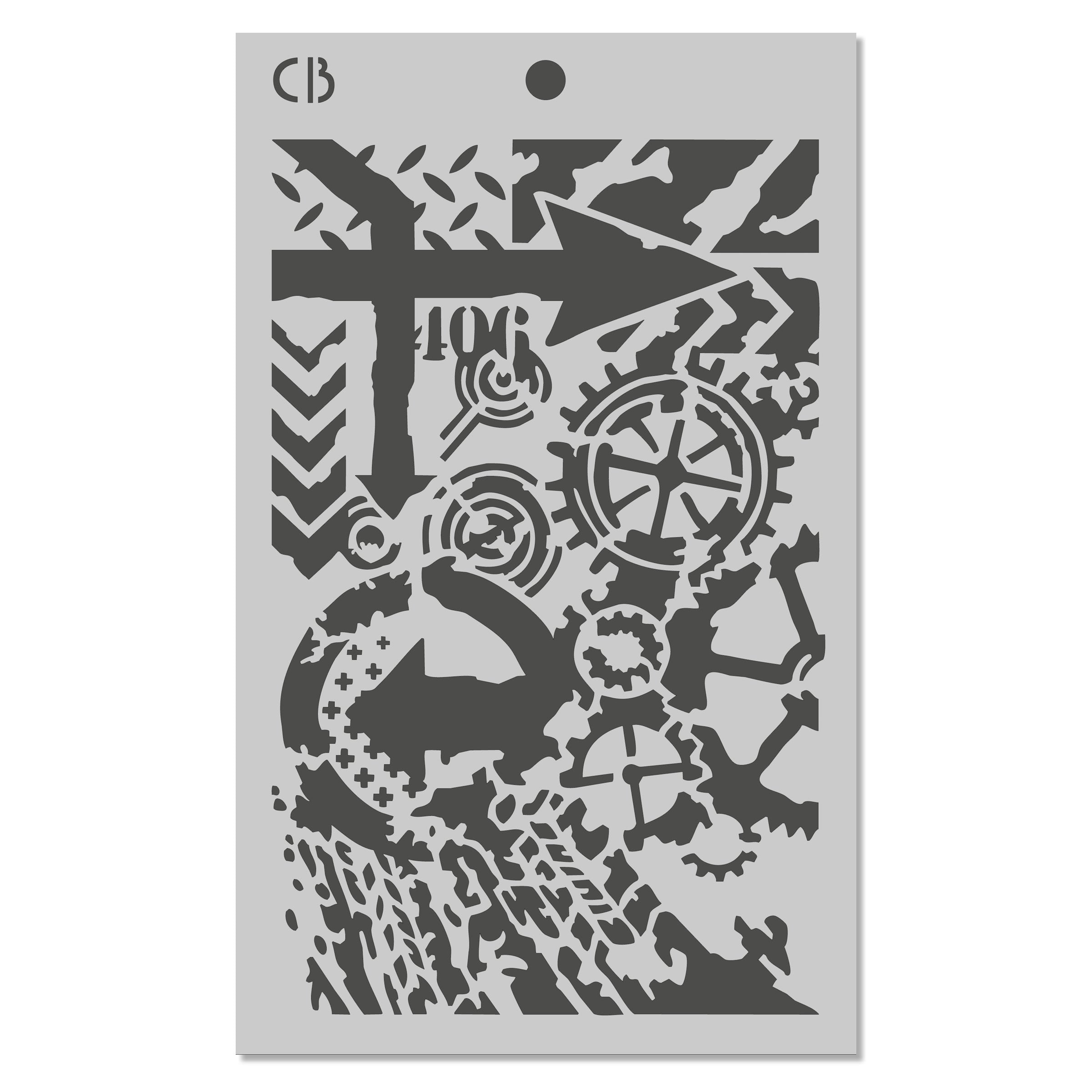 Polar Railway Stencil Mix 5"X8"– Triple Layer Set (3 Unique Designs)