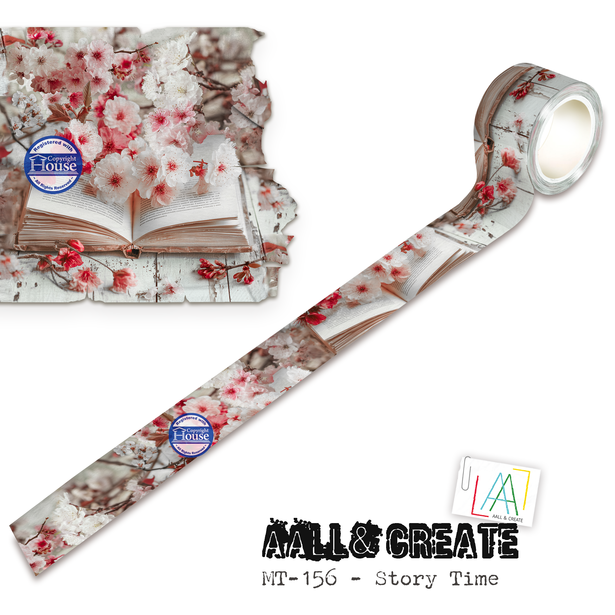 AALL and Create - Layer-It-Up Washi Tape 25mm x 10m - Story Time