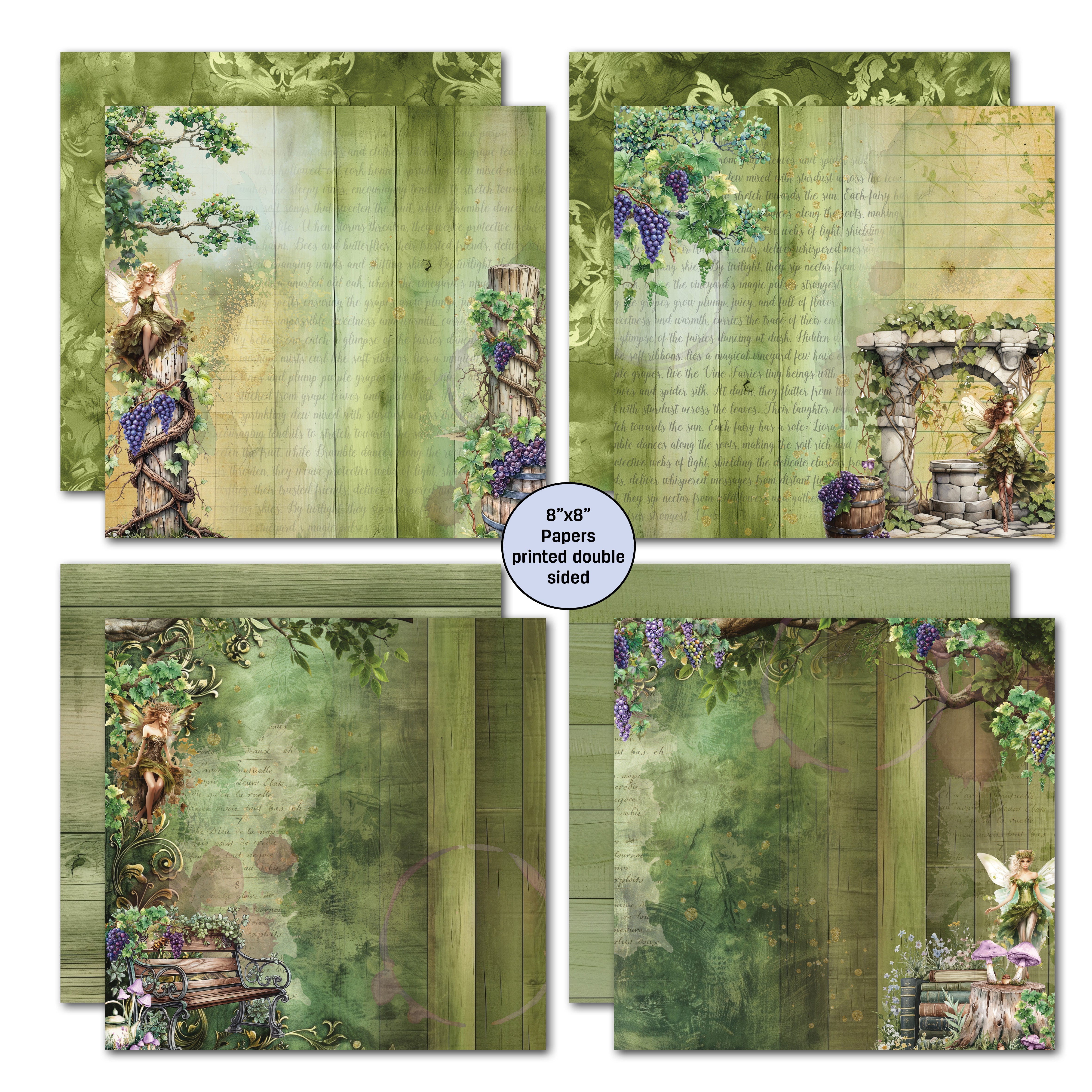 3Quarter Designs Magical Vines 8x8 Paper Pack