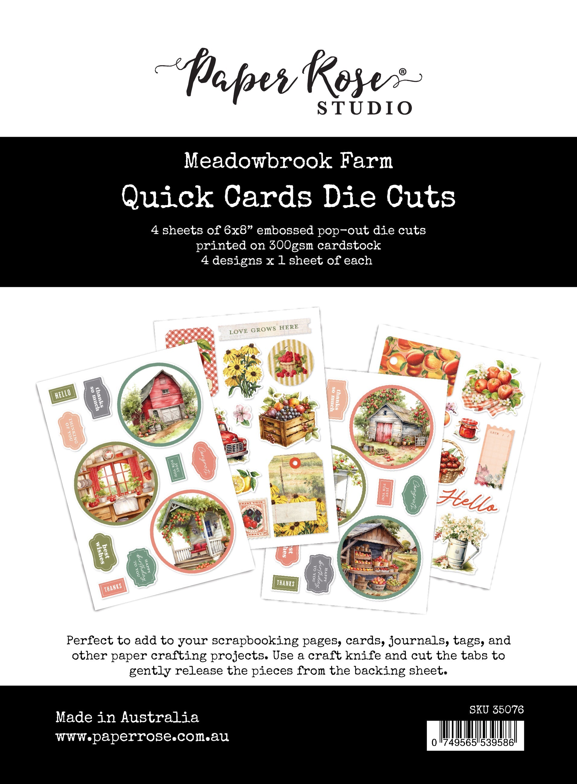 Meadowbrook Farm Quick Card Die Cuts 35076