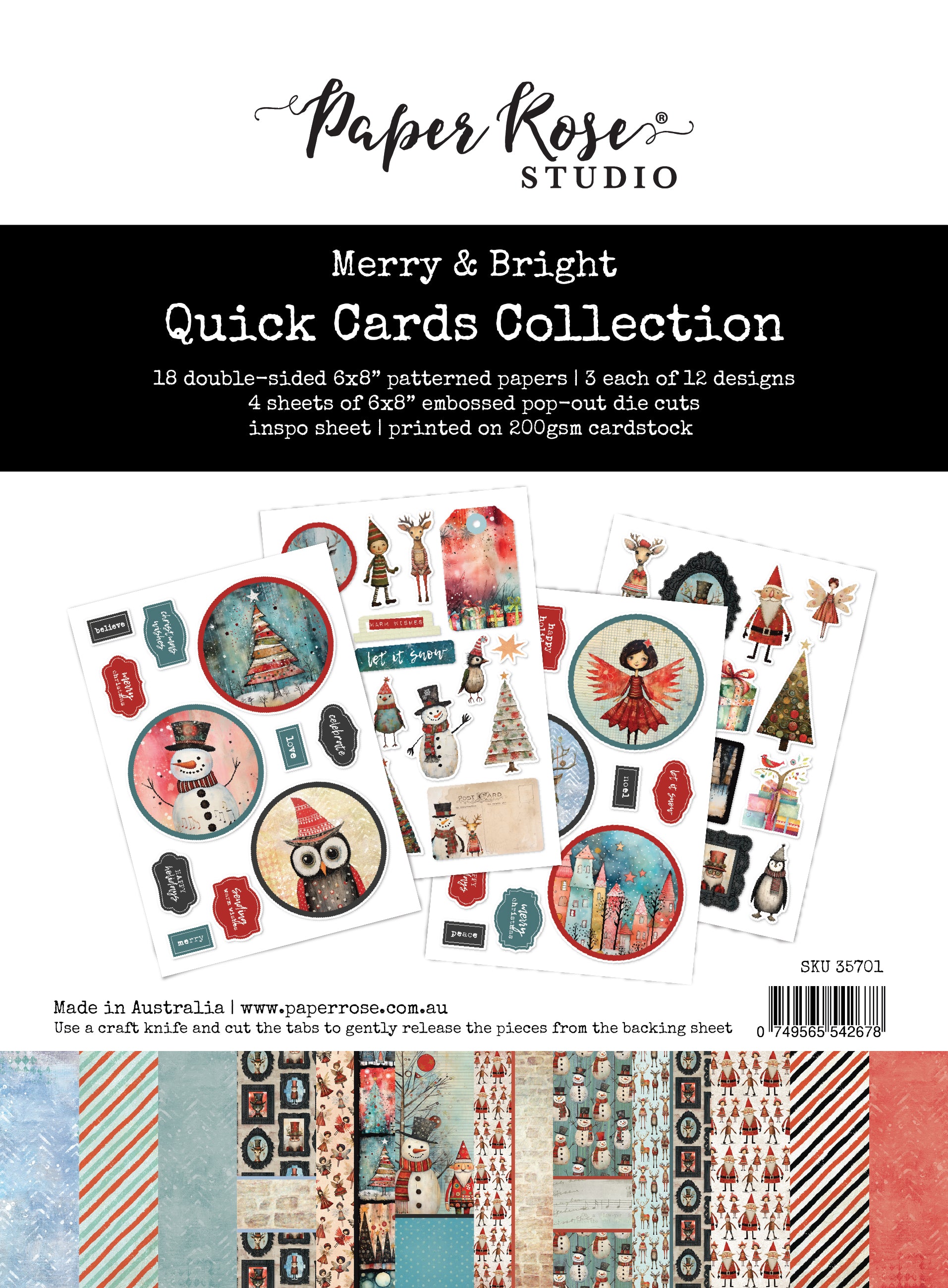Merry and Bright Quick Cards Kit 35701