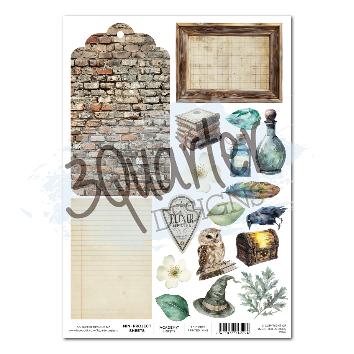 3Quarter Designs Wand Academy Mini Project Sheet