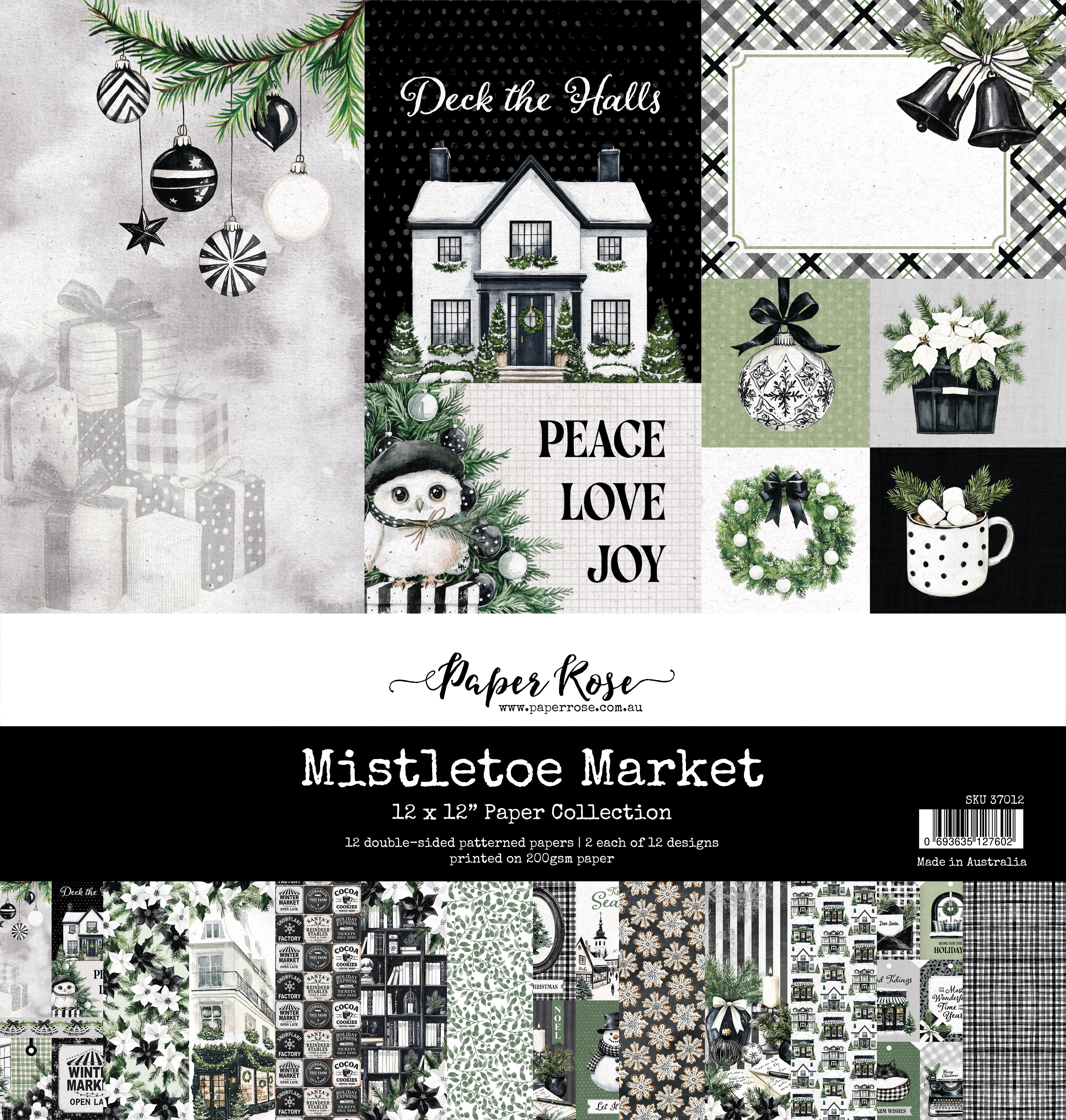 Mistletoe Market 12x12 Paper Collection 37012