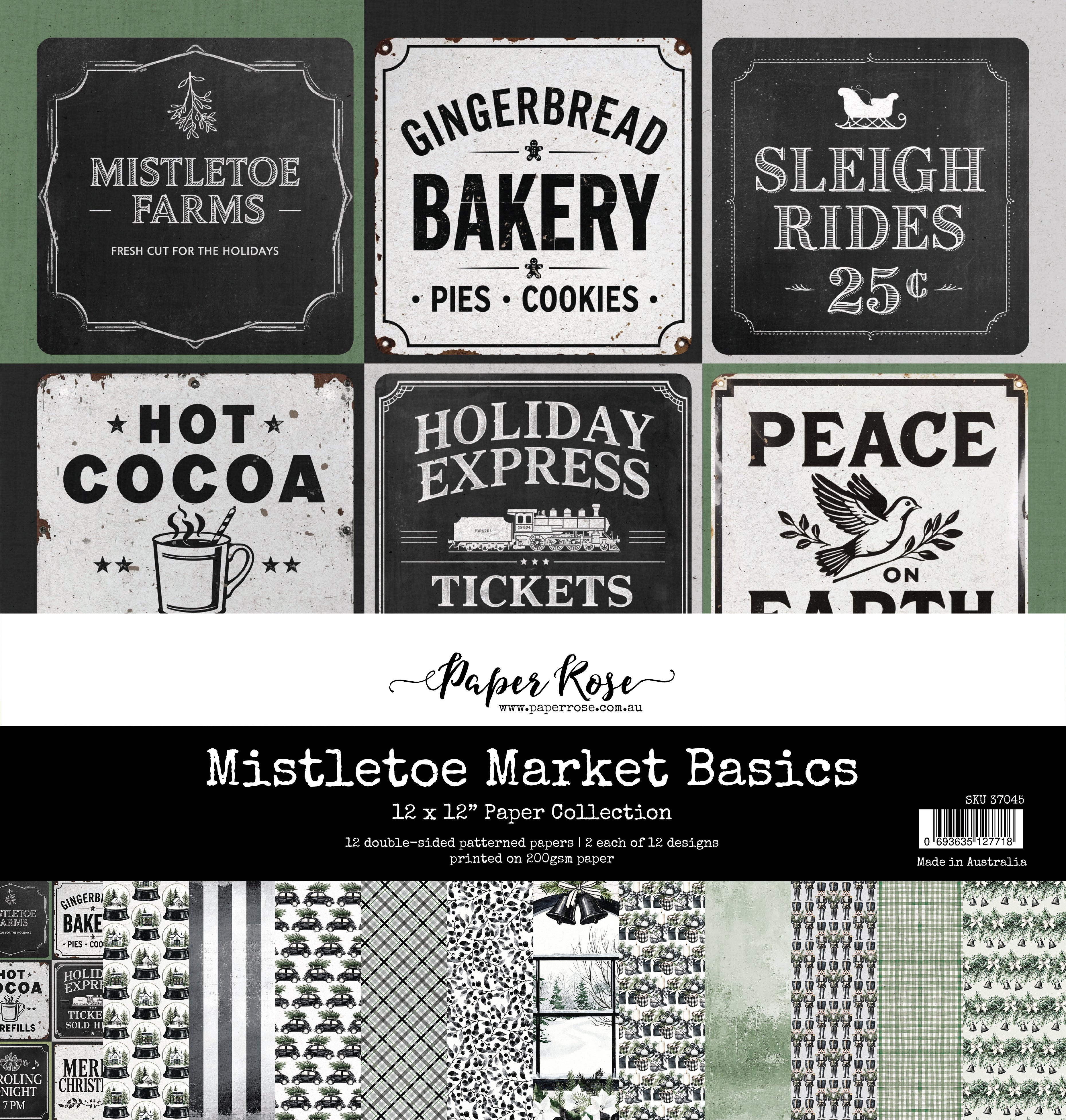 Mistletoe Market Basics 12x12 Paper Collection 37045