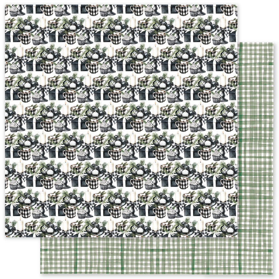 Mistletoe Market Basics B 12x12 Paper (12 pc Bulk Pack) 37051