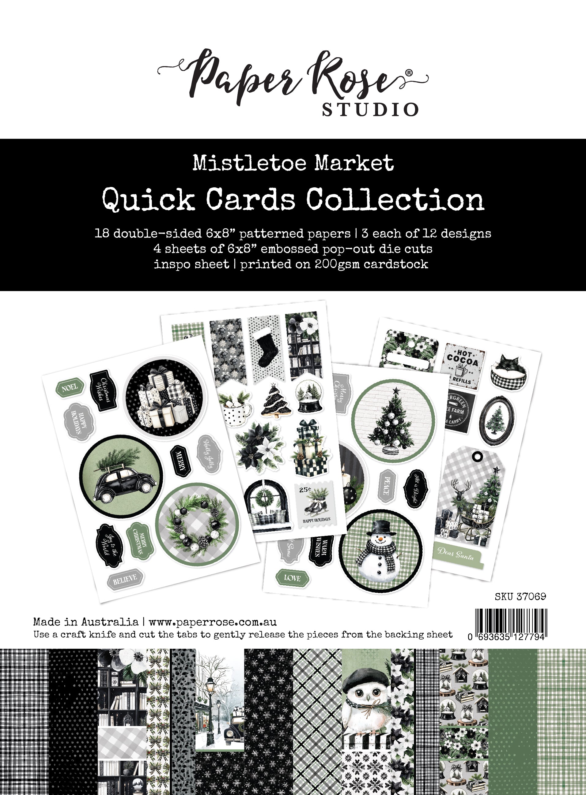 Mistletoe Market 6x8" Quick Cards Kit 37069