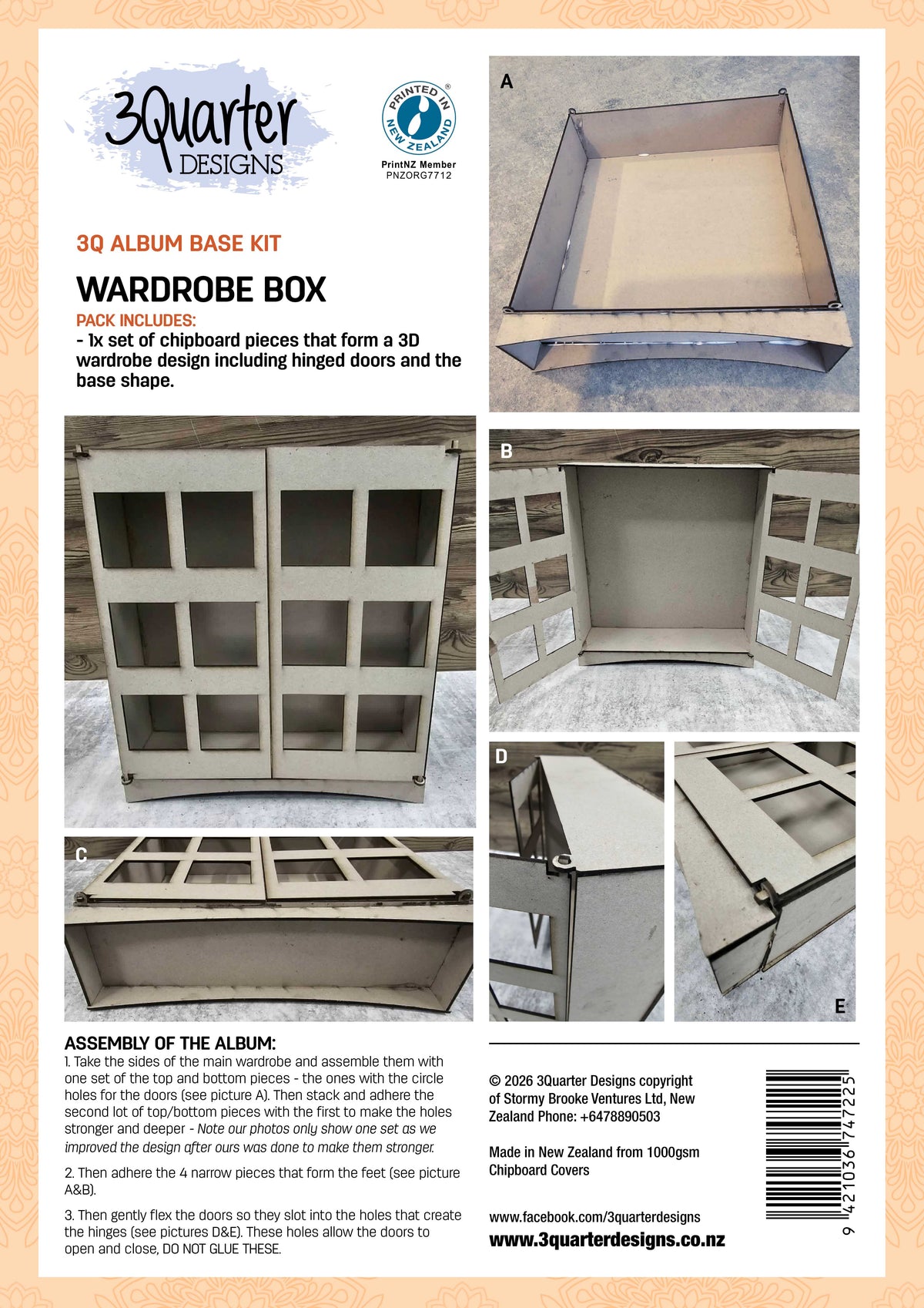 3Quarter Designs Wardrobe Box Album